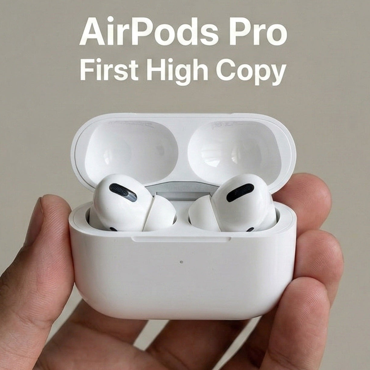 AirPods Pro (First High Copy) - سماعة أذن بلوتوث بعزل ضوضاء وتصميم مطابق للأصل